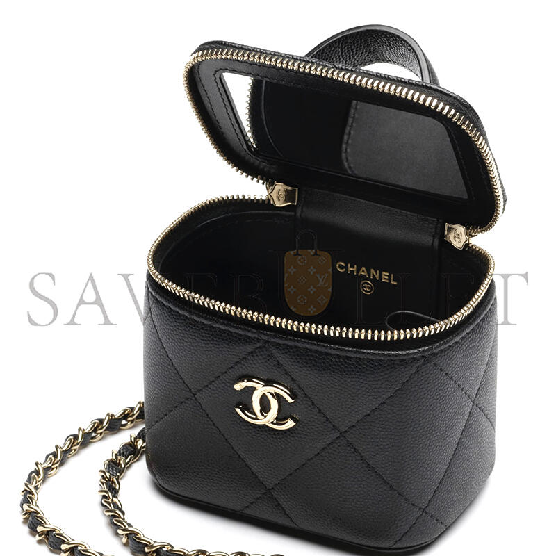 CHANEL 25K CAVIAR LEATHER MINI VANITY CASE AP4934 (11*8.5*7cm)